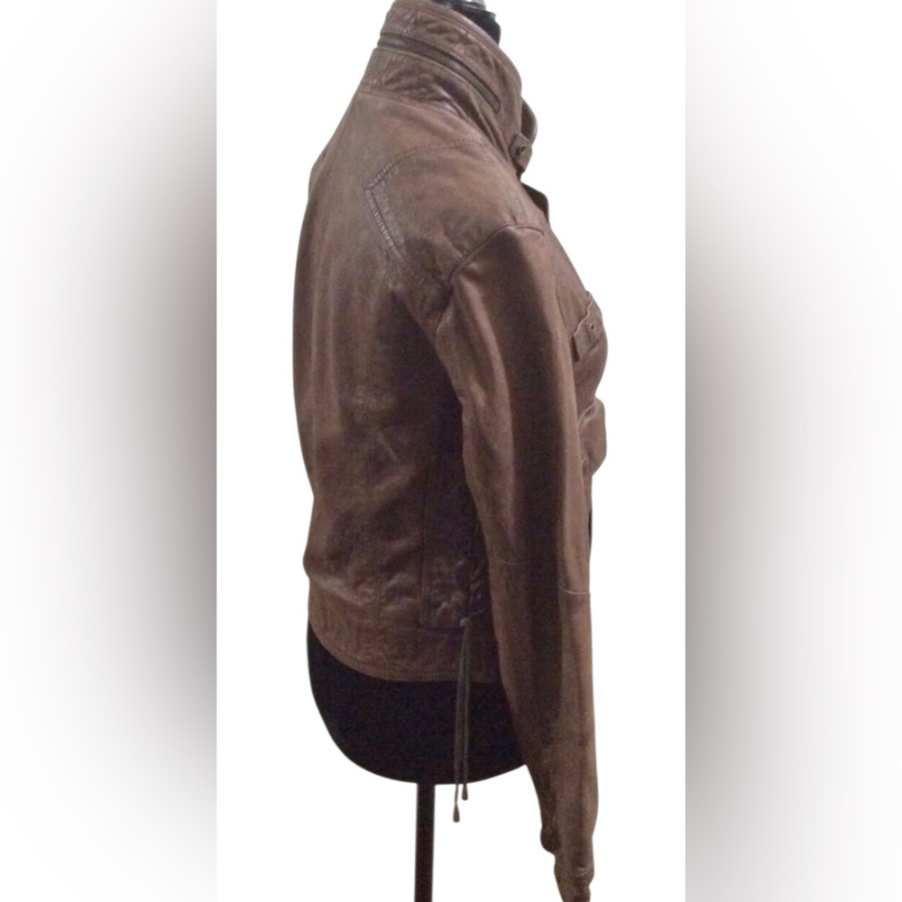 💗True Religion World Tour Rocker leather jacket💗 - Picture 7 of 16